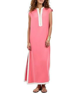Trina Turk Trina Turk Sleeveless Nuvola Zip-Front Midi Dress