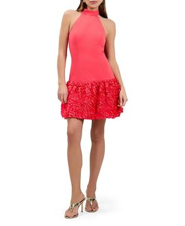 Trina Turk Trina Turk Tibaldi Halter Mini Dress
