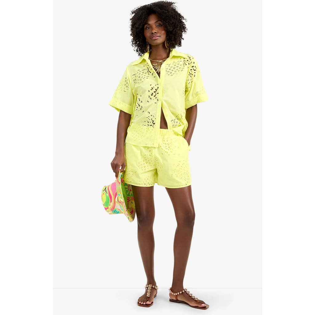Trina Turk Trina Turk Triennale Cotton Eyelet Top