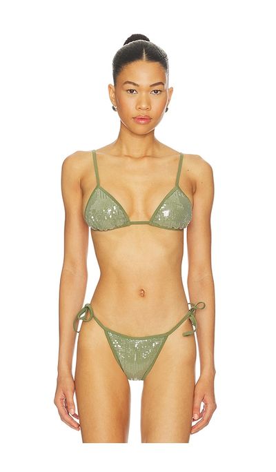 Tropic of C Tropic of C Sequin Equator Bikini Top