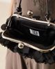 True Decadence True Decadence 3D floral clutch purse in black - 3