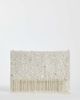 True Decadence True Decadence beaded envelope clutch purse in white - 1
