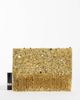 True Decadence True Decadence beaded fringe envelope clutch in gold - 2