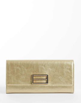 True Decadence True Decadence classic clutch bag in light gold