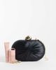 True Decadence True Decadence clutch bag in black satin - 2
