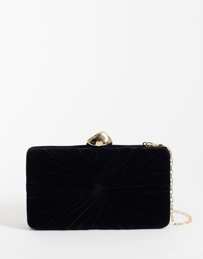True Decadence True Decadence clutch bag in black velvet