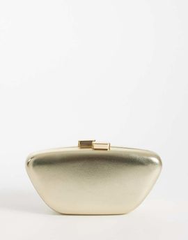 True Decadence True Decadence clutch bag in gold metallic