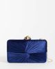True Decadence True Decadence clutch bag in midnight blue velvet-Navy - 1