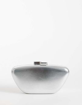 True Decadence True Decadence clutch bag in silver metallic