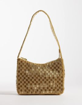 True Decadence True Decadence embellished shoulder bag in gold
