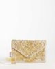 True Decadence True Decadence envelope clutch bag in gold sequin - 2