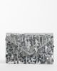 True Decadence True Decadence envelope clutch bag in silver sequin - 1