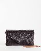 True Decadence True Decadence envelope clutch purse in chocolate sequins-Brown - 2