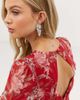 True Decadence True Decadence Exclusive drop earrings in rhinestone leaf design-Silver - 3