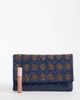 True Decadence True Decadence floral embellished clutch bag in blue and bronze - 2