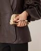 True Decadence True Decadence hard clutch purse with handle detail in gold - 1