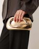 True Decadence True Decadence hard clutch purse with handle detail in gold - 4