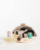 True Decadence True Decadence hard shell clutch purse with inset faux stones in gold-tone metallic - 2