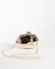 True Decadence True Decadence hard shell clutch purse with inset faux stones in gold-tone metallic - 4