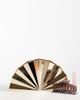 True Decadence True Decadence hard shell fan clutch purse in gold-tone metallic - 2