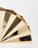 True Decadence True Decadence hard shell fan clutch purse in gold-tone metallic - 3