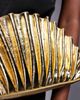 True Decadence True Decadence metallic pleated clutch bag gold - 3