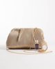 True Decadence True Decadence pleated pillow clutch purse with crossbody strap in gold - 2