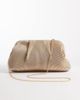 True Decadence True Decadence pleated pillow clutch purse with crossbody strap in gold - 4