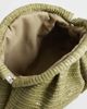 True Decadence True Decadence rattan clutch bag in deep green - 3