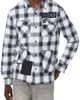 True Religion True Religion Appliqué Plaid Cotton Shirt - 1