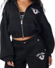 True Religion True Religion Applique Cropped Full Zip Hoodie - 1