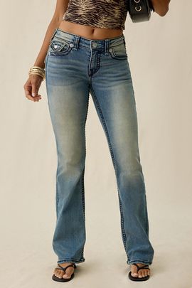 TRUE RELIGION True Religion Becca Sunset Fade Super T Mid-Rise Bootcut Jeans in Sunset Fade, Women's at Urban Outfitters