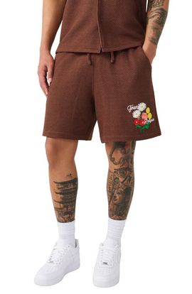 True Religion True Religion Bloom Knit Drawstring Shorts
