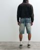 True Religion True Religion bobby flap pocket denim shorts with raw hem in lightwash blue - 3