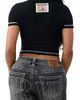 True Religion True Religion Buddha Crystal Embellished Graphic Baby Tee - 2