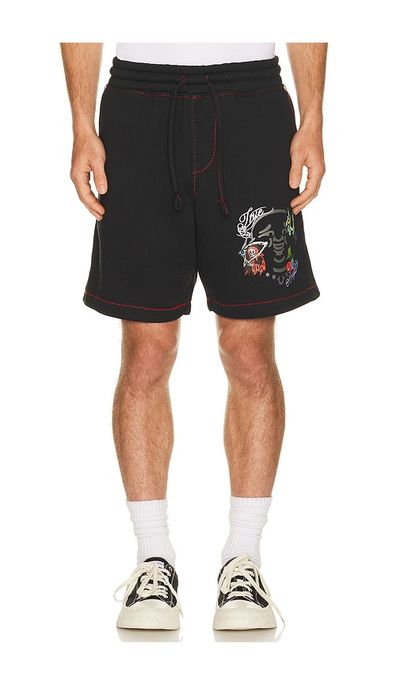 True Religion True Religion Buddha Face Big T Fleece Shorts