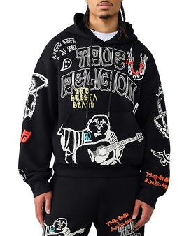 True Religion True Religion Cinch Logo Graphic Pullover Hoodie