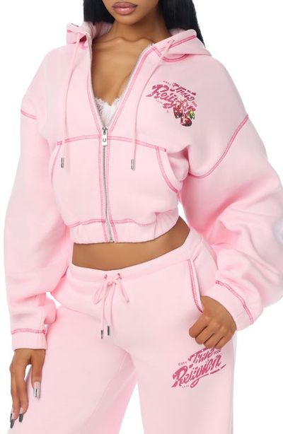 True Religion True Religion Crystal Cherry Full Zip Hoodie