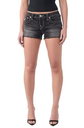 True Religion True Religion Crystal Joey Low Rise Cutoff Denim Shorts