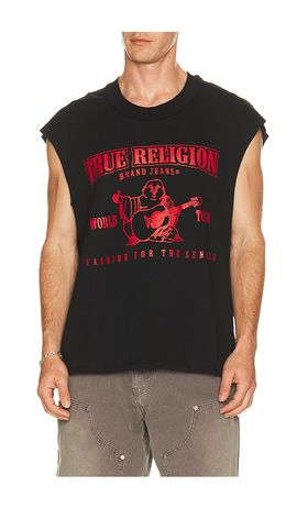 True Religion True Religion Cut Off Logo Tee