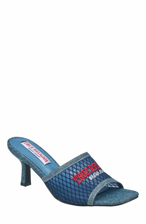 True Religion True Religion Denim Mesh Mule Heel