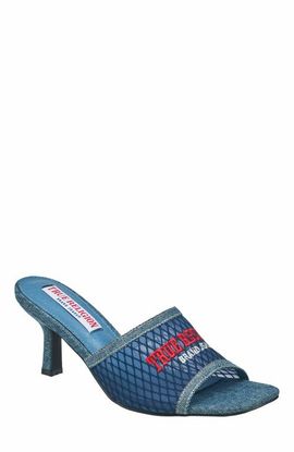 True Religion True Religion Denim Mesh Mule Heel