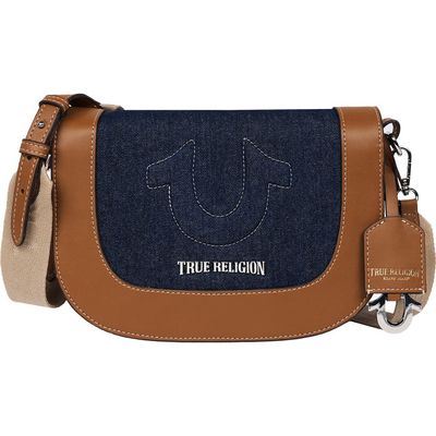 True Religion True Religion Denim Raised Horseshoe Crossbody Flap 