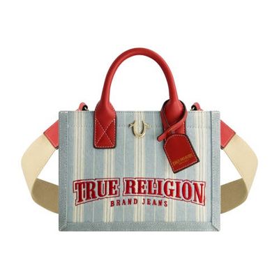 True Religion True Religion Denim Stripe Modern Tote 