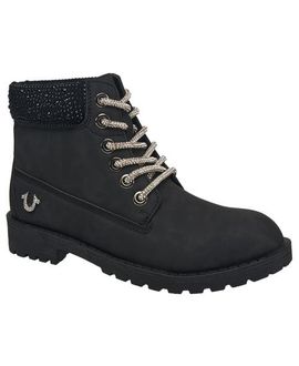True Religion True Religion Faith Bling Lace Combat Boot