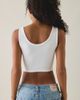 TRUE RELIGION True Religion Graphic Ribbed Notch Cropped Tank Top in White, Women's at Urban Outfitters - 2