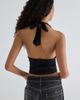 TRUE RELIGION True Religion Graphic Sporty Stretch Mesh Halter Top in Black, Women's at Urban Outfitters - 4