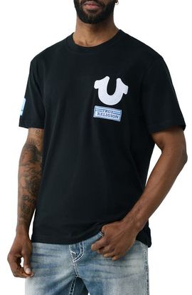 True Religion True Religion Horseshoe Repeat Cotton Graphic T-Shirt