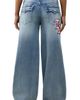 True Religion True Religion Jessie Patch High Waist Baggy Wide Leg Jeans - 2
