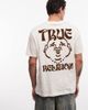 True Religion True Religion logo buddha face T-shirt in winter white - 1